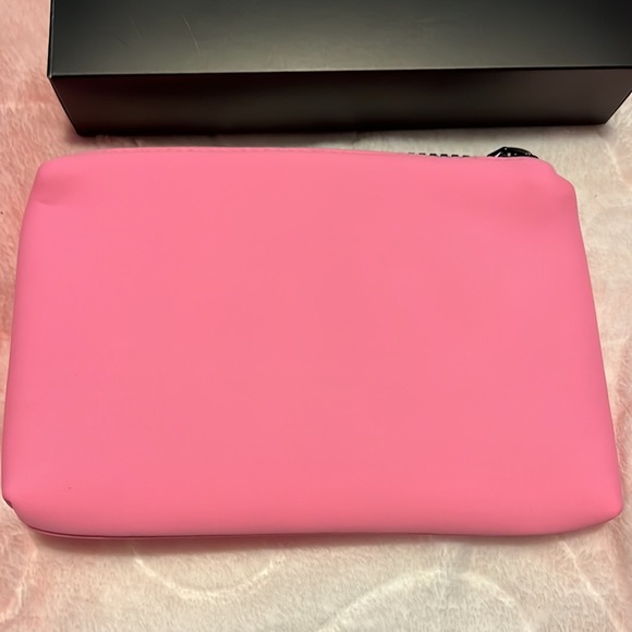 One available! Authentic New Luxury CHANEL Makeup Bag — neoprene in cute in pink - Picture 7 of 8